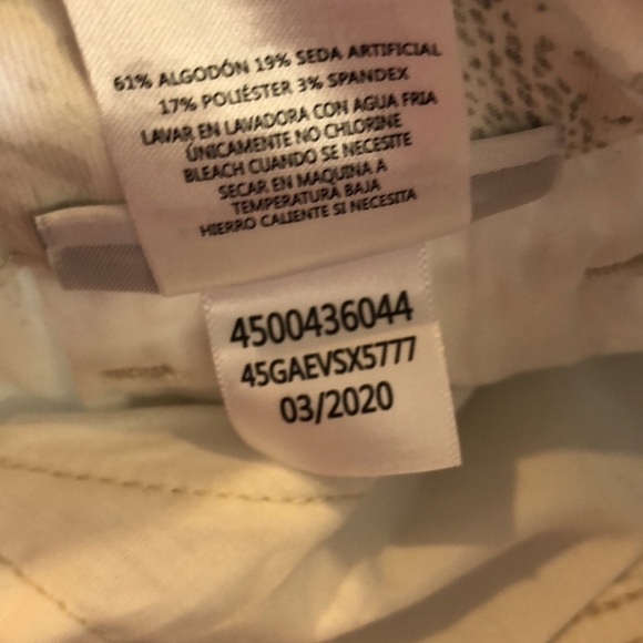 🌸New Joe’s Jeans White Snake Raw Hem Highwaist 26 - Picture 9 of 11